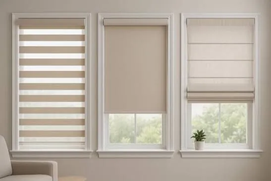 Window blinds collection at Viraj Furnishing Studio in Nanded
