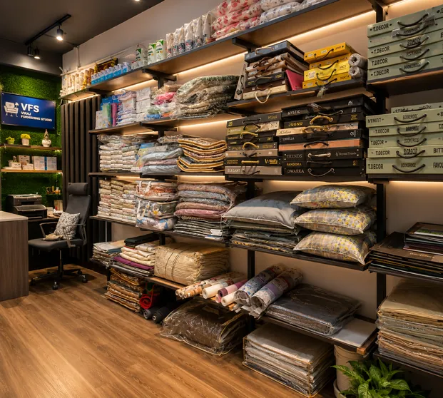Inside Viraj Furnishing Studio showroom